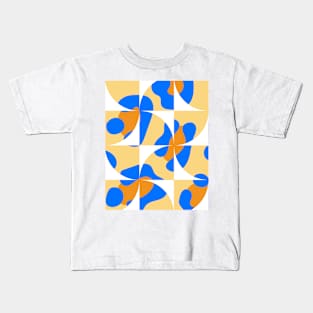 Retro geometry plaid Kids T-Shirt